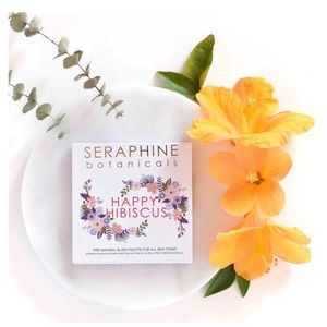 NIB Seraphine Botanicals Happy Hibiscus Luminizer & Blush Palette